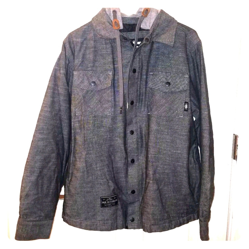 Saga Outerwear Insulated Quilted Hooded Mens Jacke